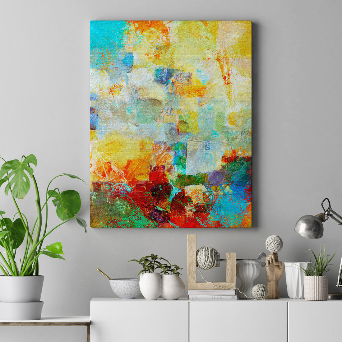 Por Onde Começar Sua Obra Abstrata - inspiração 2