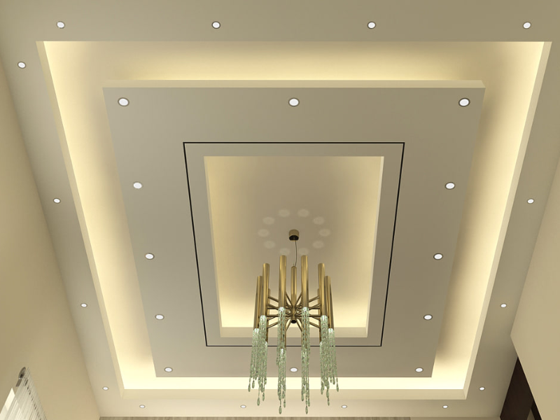 Plafon de Embutir: A Discreta Elegância para Tetos Rebaixados - inspiração 2