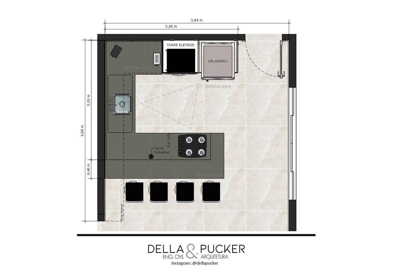 Dimensionando o Espaço Ideal: Tamanho e Proporção da Sua Cozinha - inspiração 2