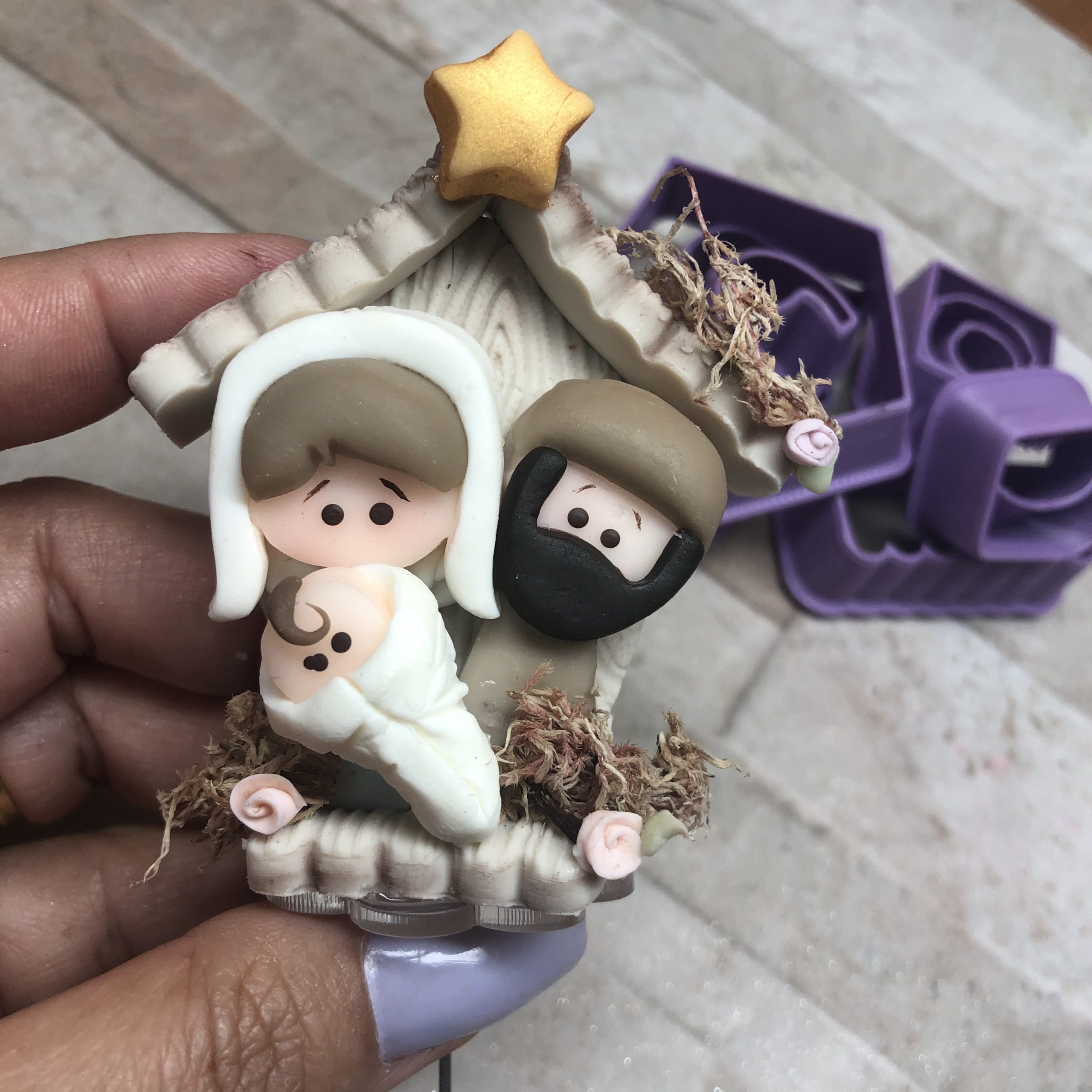 Inspirações para Presépios de Biscuit Criativos e Únicos - inspiração 2