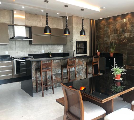 A Paleta de Cores: Definindo a Personalidade da Sua Área Gourmet - inspiração 2