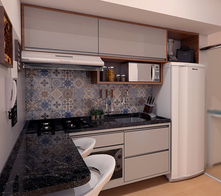 Cantinhos Otimizados: Mesas e Bancadas Pequenas com Estilo - inspiração 1