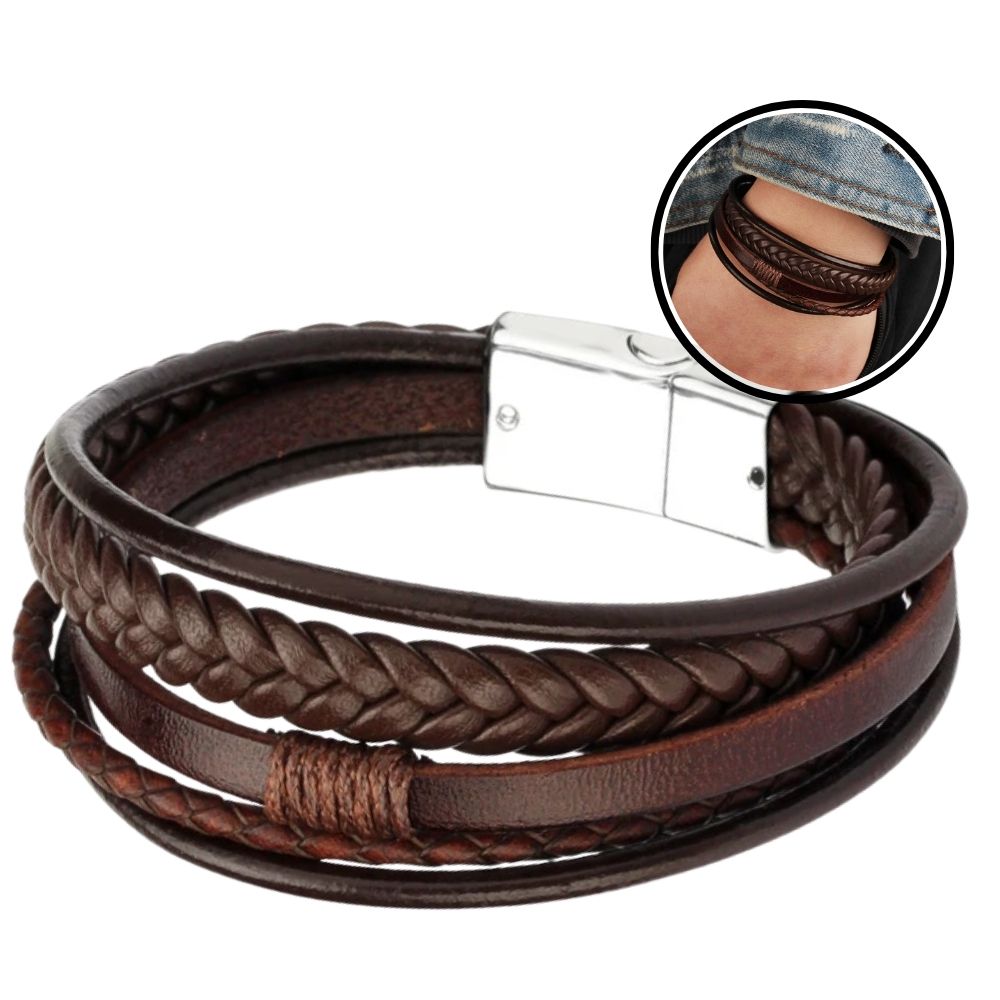 Tendências Atuais em Pulseiras de Couro Masculinas - inspiração 1