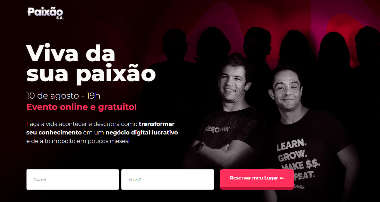 Landing Page de Webinar/Evento Online: Atraindo Participantes Engajados - inspiração 2