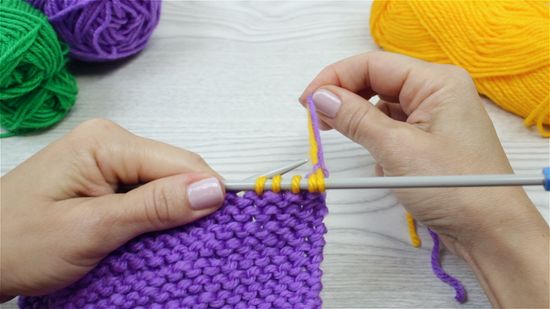 Cachecol Dupla Face: Dobrando a Contagem Inicial - inspiração 1