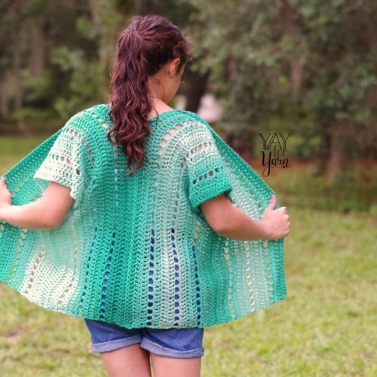 Quimono Longo de Crochê: Elegância que Transborda - inspiração 1