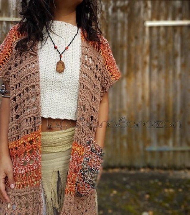 Quimono de Crochê para Praia: O Acessório Indispensável - inspiração 2