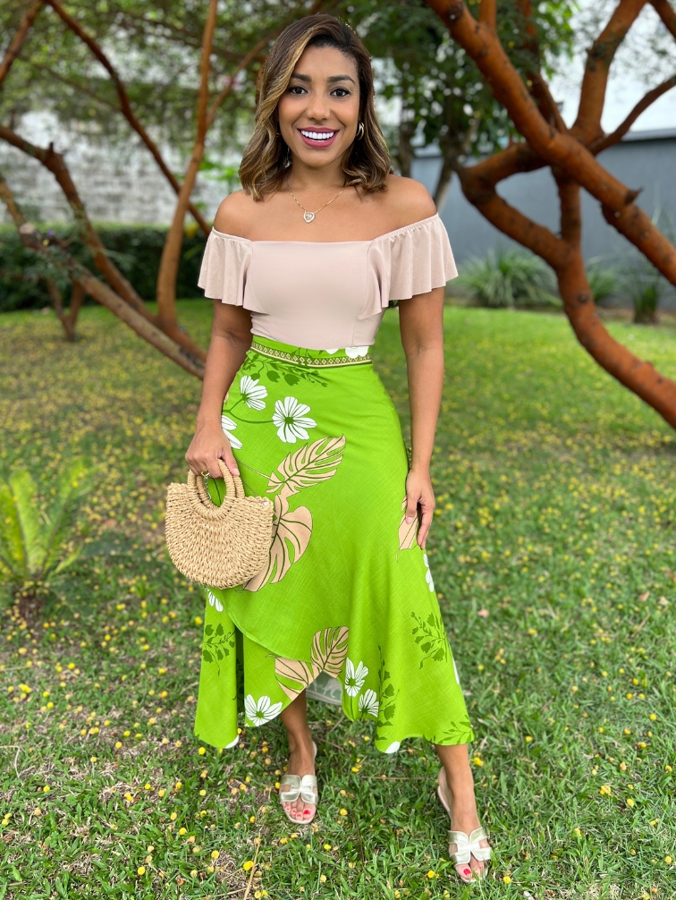 O Comprimento Ideal: Decifrando os Mistérios da Saia Envelope - inspiração 1