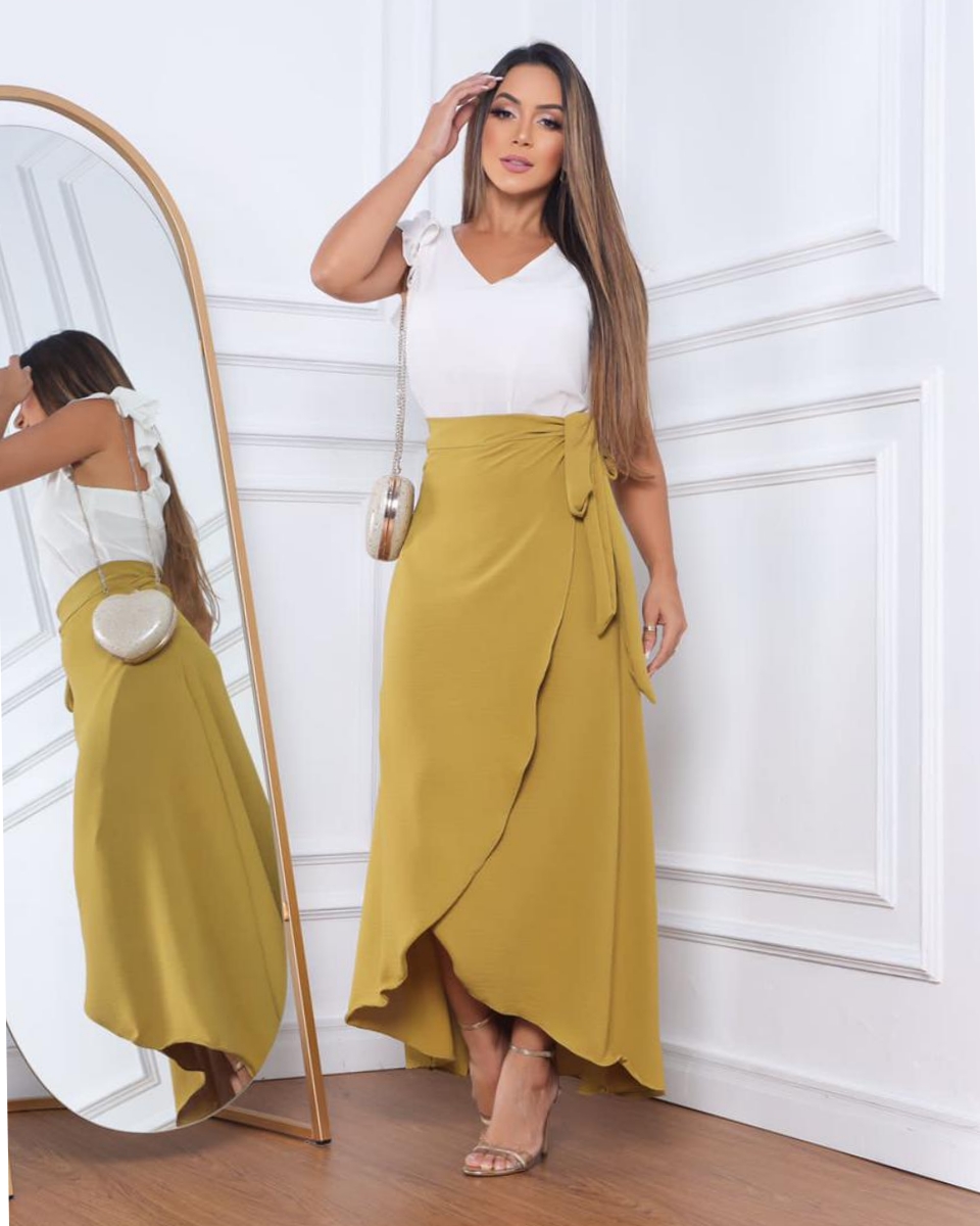 A Saia Envelope no Verão: Leveza e Frescor Para os Dias Quentes - inspiração 2