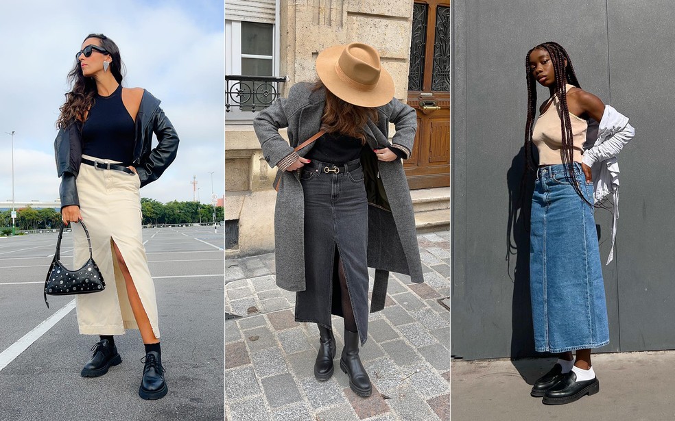 No Fim de Semana: Looks Casuais e Chiques com a Saia Midi - inspiração 1