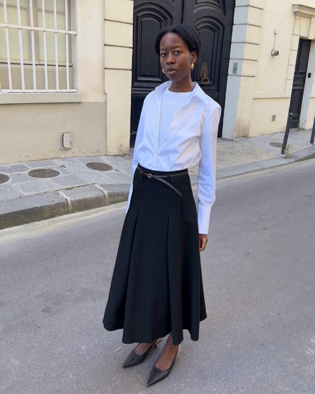 No Fim de Semana: Looks Casuais e Chiques com a Saia Midi - inspiração 2