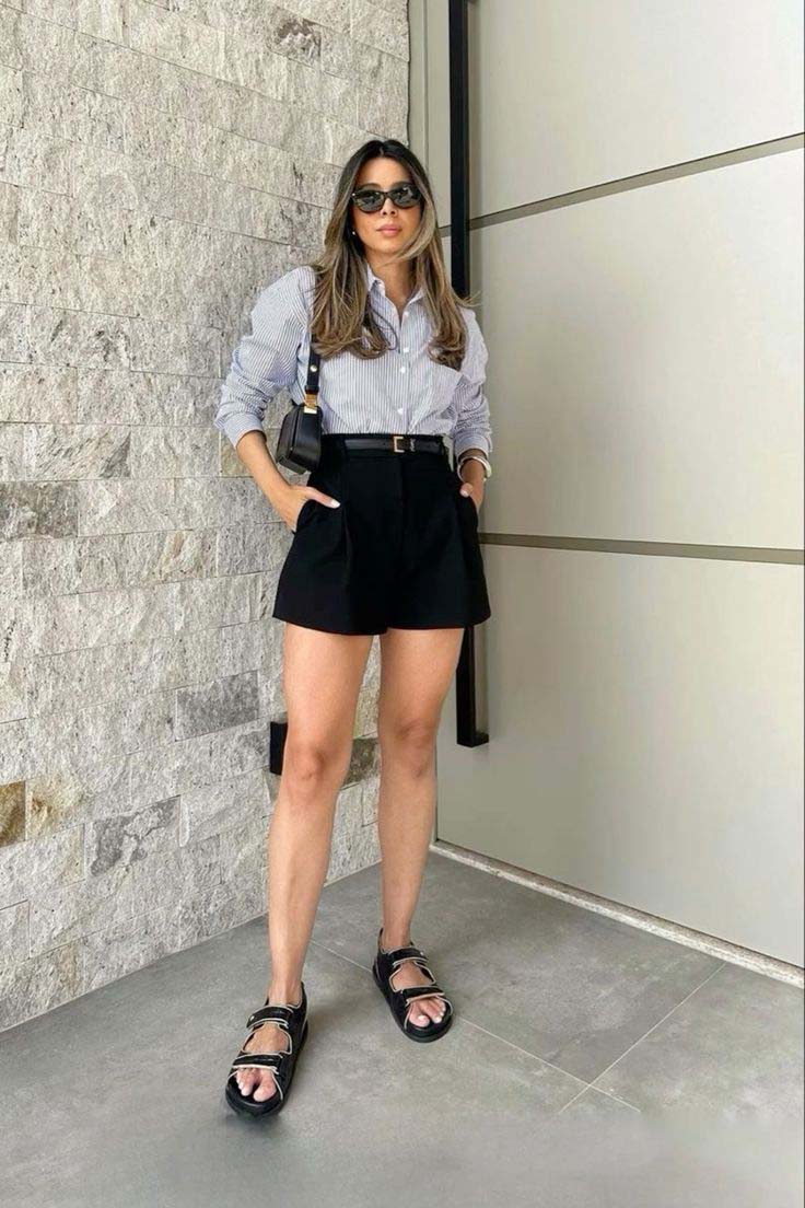 Com Que Roupa Eu Vou? Combinando Seu Shorts de Alfaiataria no Dia a Dia - inspiração 1