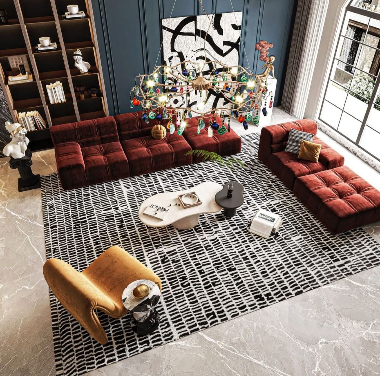 Tapetes de Pelo Alto: Luxo e Conforto Sem Igual - inspiração 2