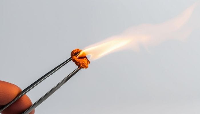 O Comportamento da Lã no Teste de Queima - inspiração 1