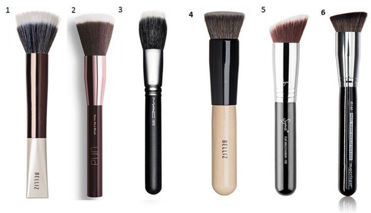 Pincel Chanfrado: Versatilidade para Contorno e Aplicação Precisa da Base - inspiração 1