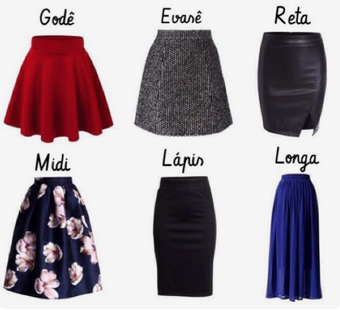 Saia Assimétrica: Modernidade e Jogo de Proporções - inspiração 2