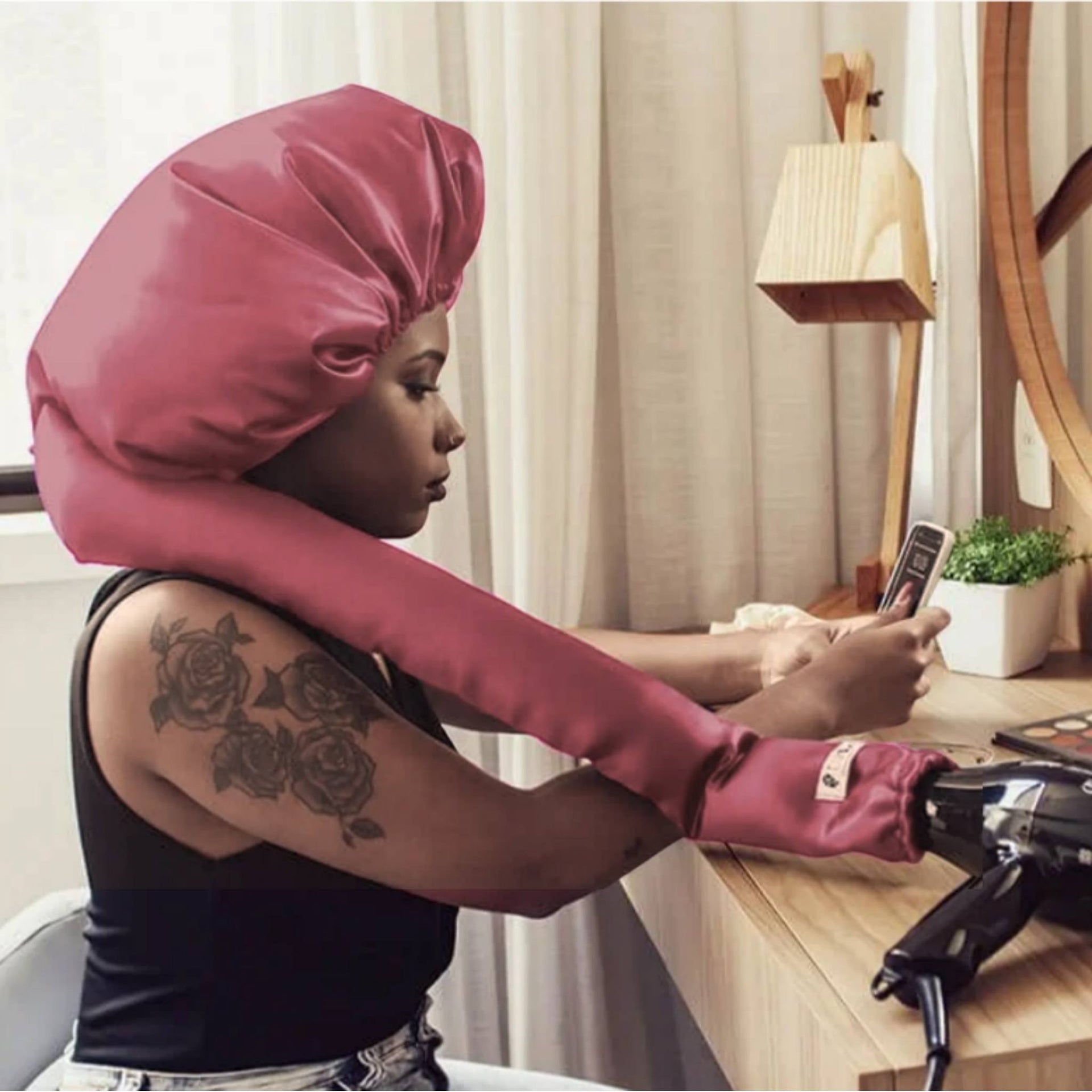 A Posição Correta para Secar com a Touca Difusora - inspiração 2