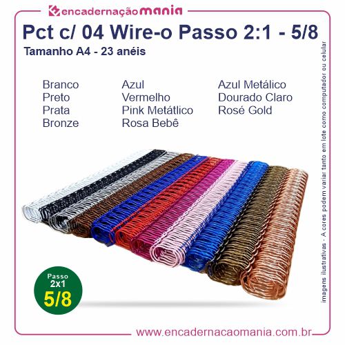 A Estética em Jogo: Wire-o com Cores e o Espiral Transparente - inspiração 2