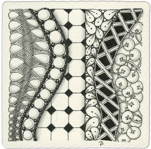 Como Lidar com a Perfeição: A Beleza da Imperfeição no Zen Tangle - inspiração 2