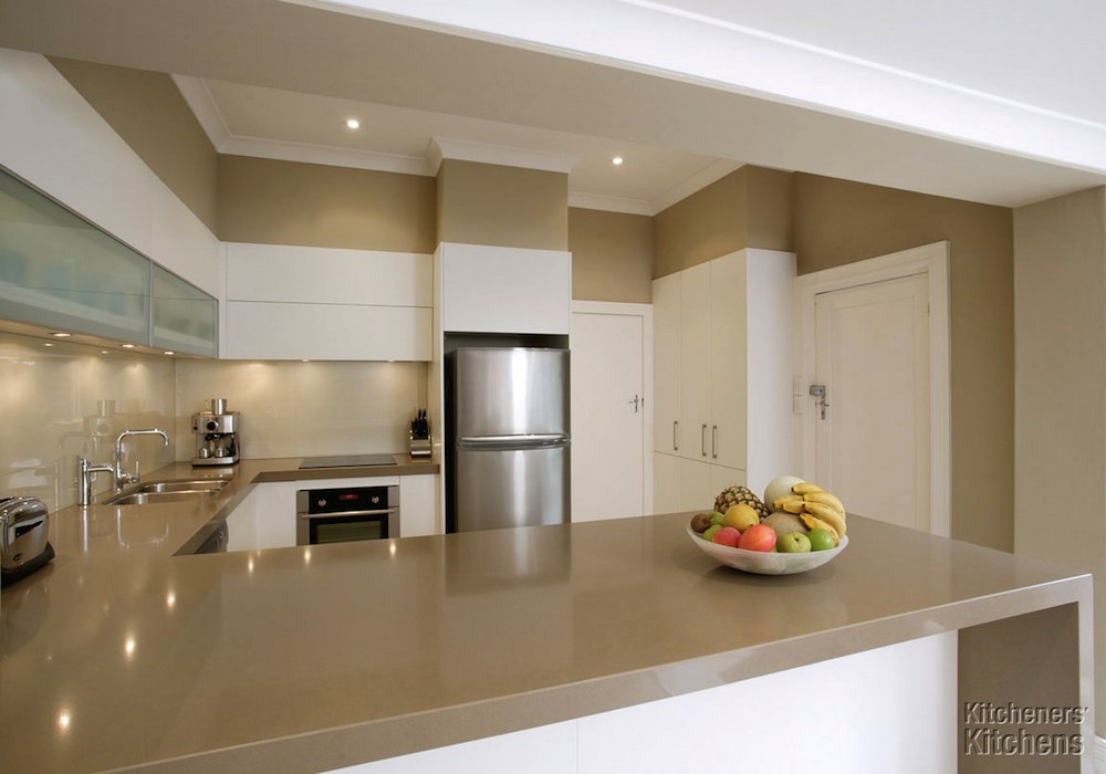 fachada de cozinha bege