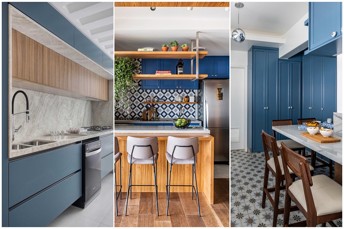 10 ideias para decorar sua cozinha com azul