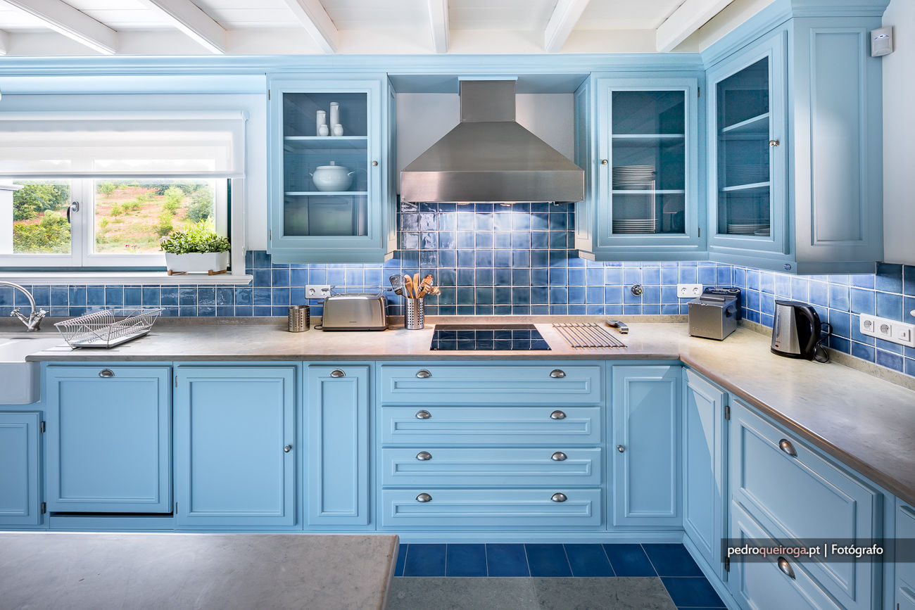 como usar azul na decoração da cozinha