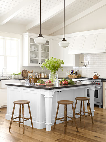 decoração cozinha branca pequena