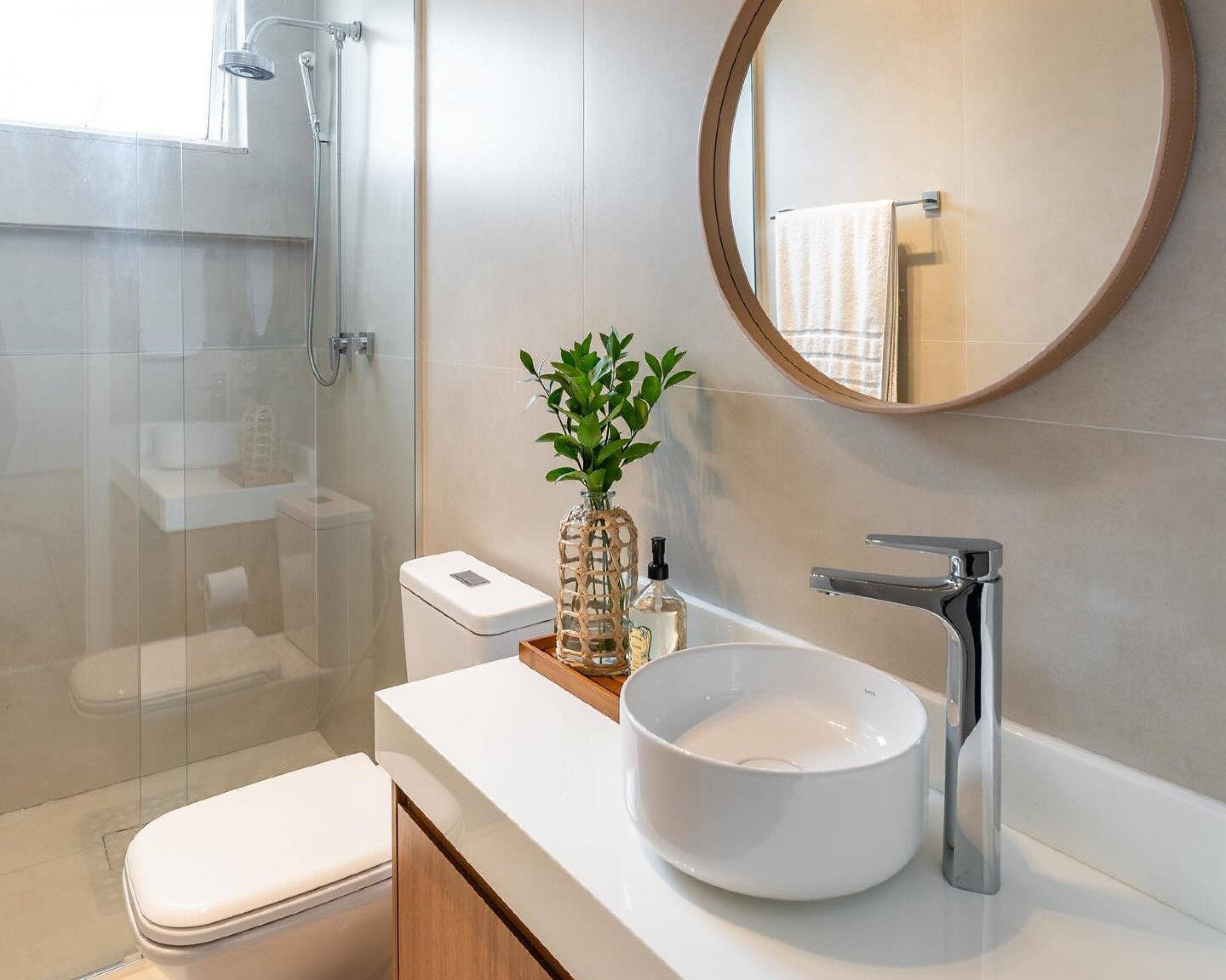 decoração banheiro pequeno amplitude