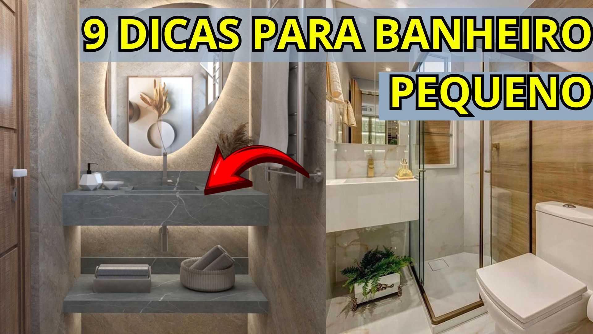 ampliar banheiro com espelhos e cores claras