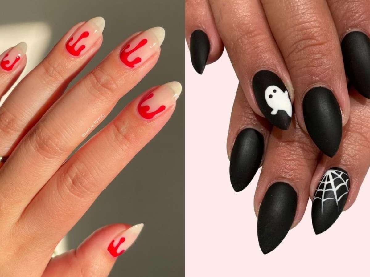Tutorial de Unhas de Abóbora para Halloween