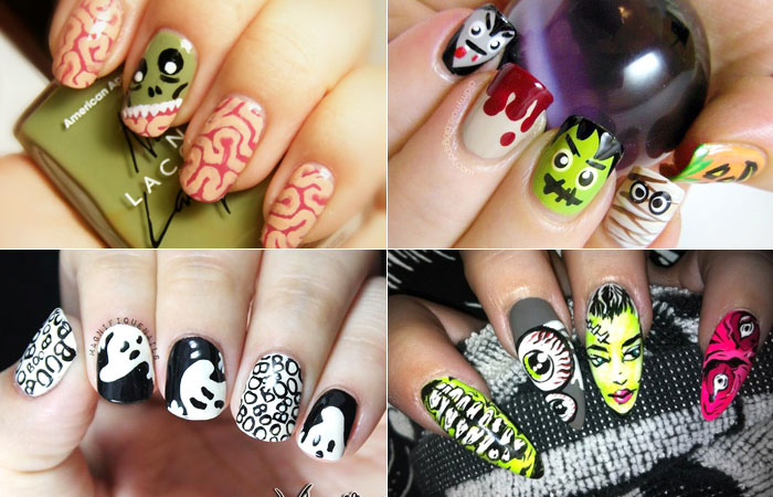 Tutorial de Unhas de Abóbora para Halloween