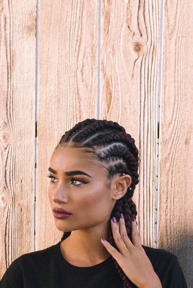 ideias trança nagô para cabelos crespos