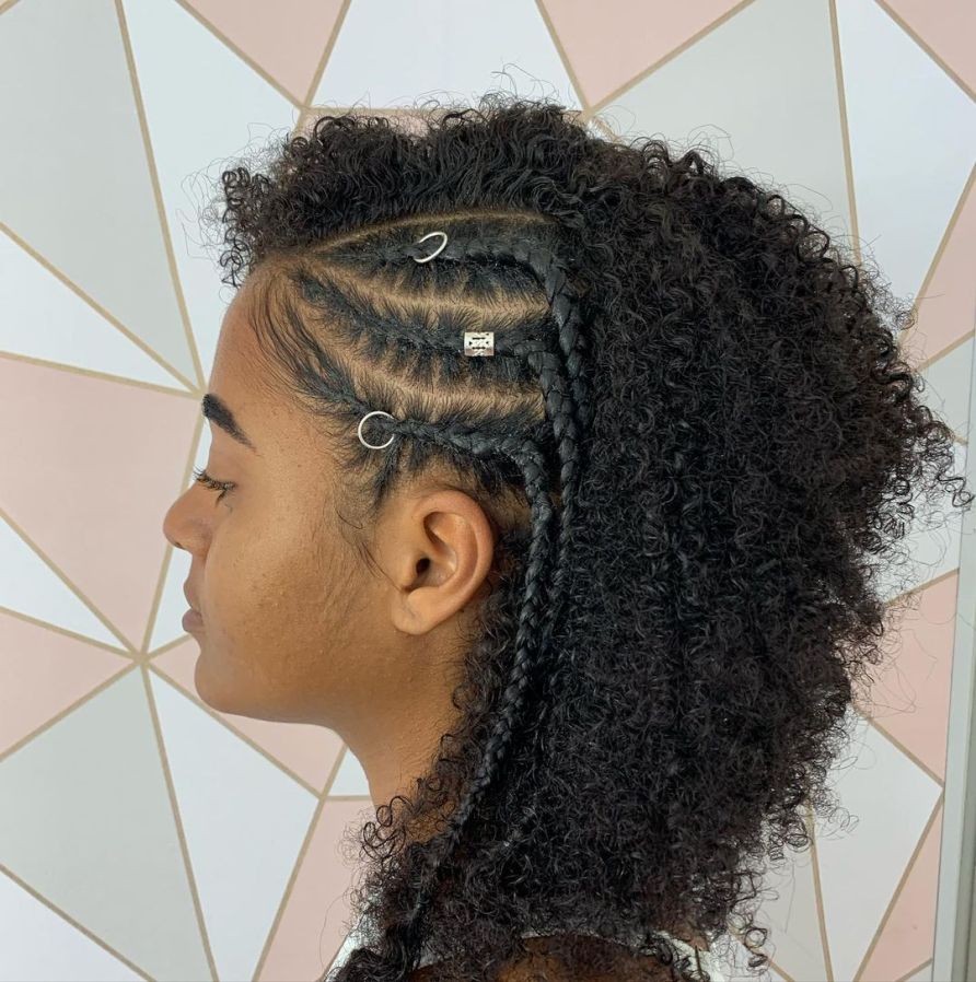 ideias trança nagô para cabelos crespos