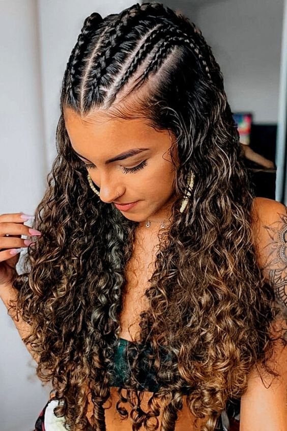 30 ideias de trancas nago em cabelo cacheado