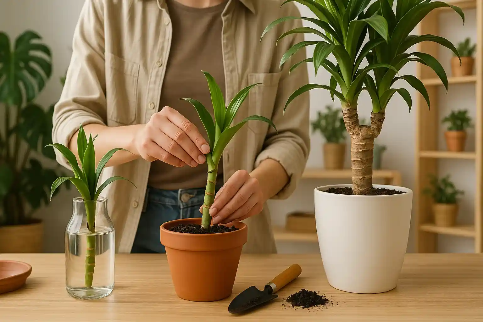 benefícios da planta dracena em casa