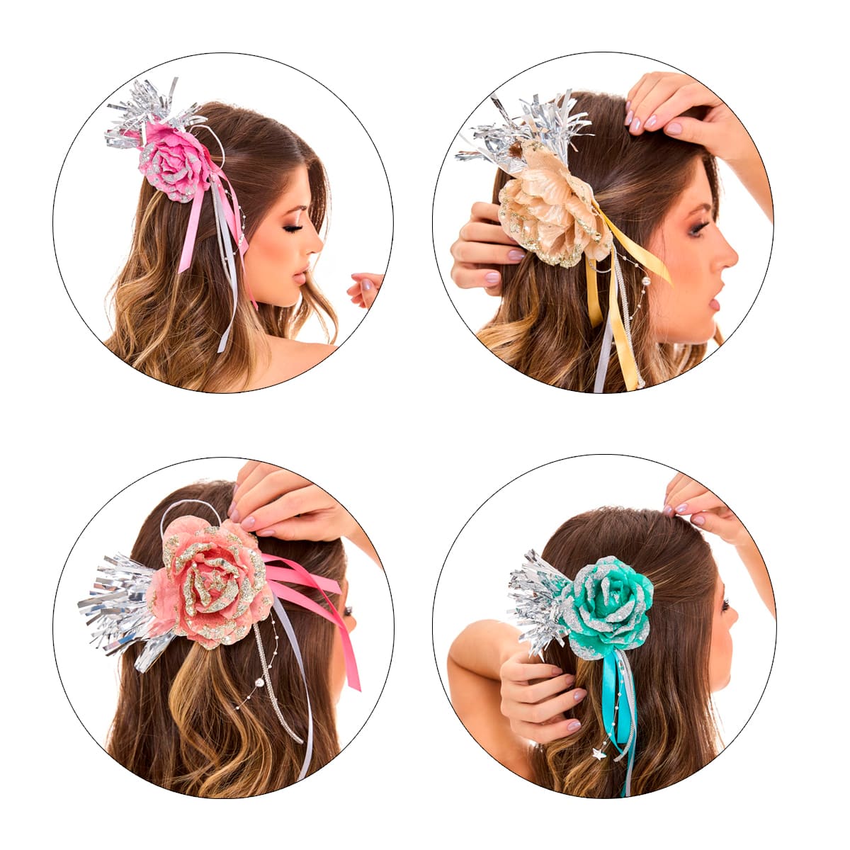 acessorios de cabelo com brilho