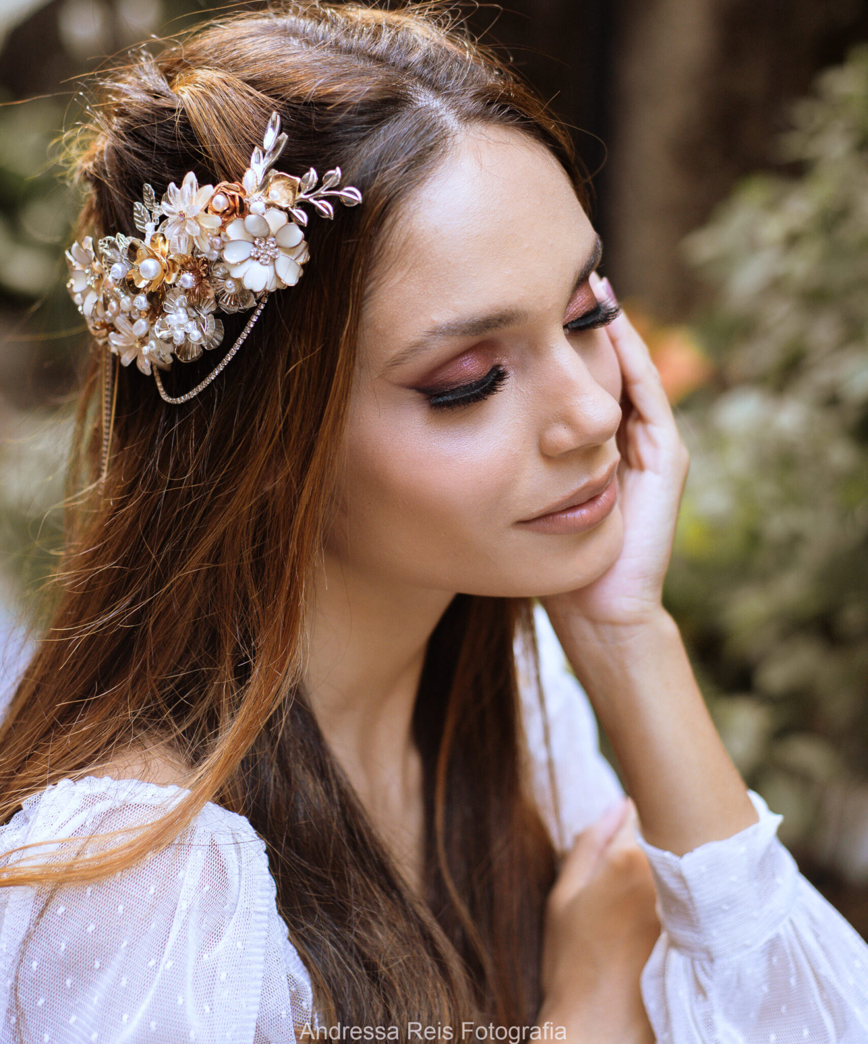 acessorios de cabelo para noiva minimalista