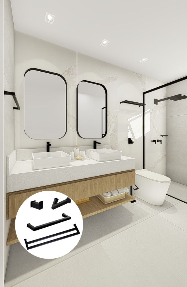 Organização inteligente para banheiros pequenos: dicas sem furos