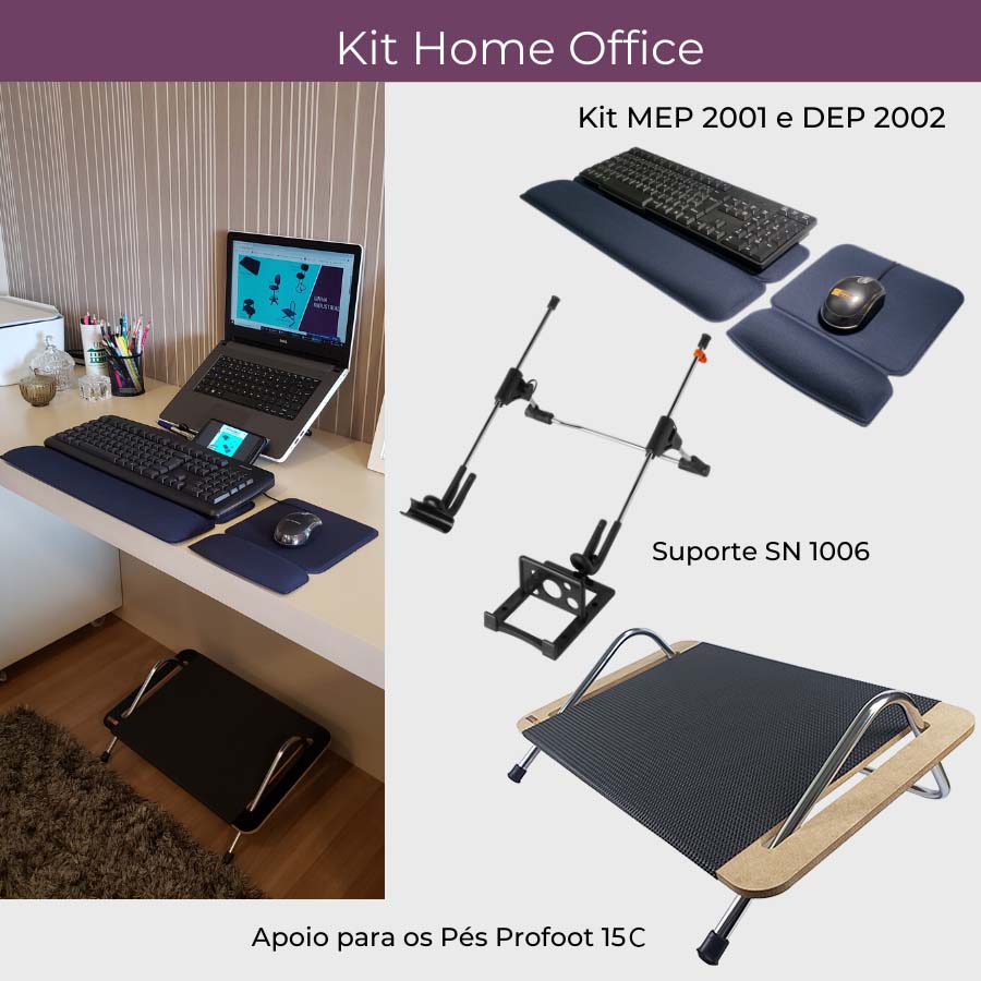 acessórios ergonômicos para home office