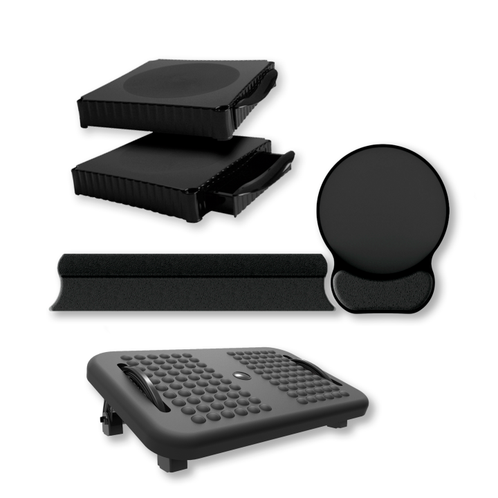 organização de mesa para trabalho remoto