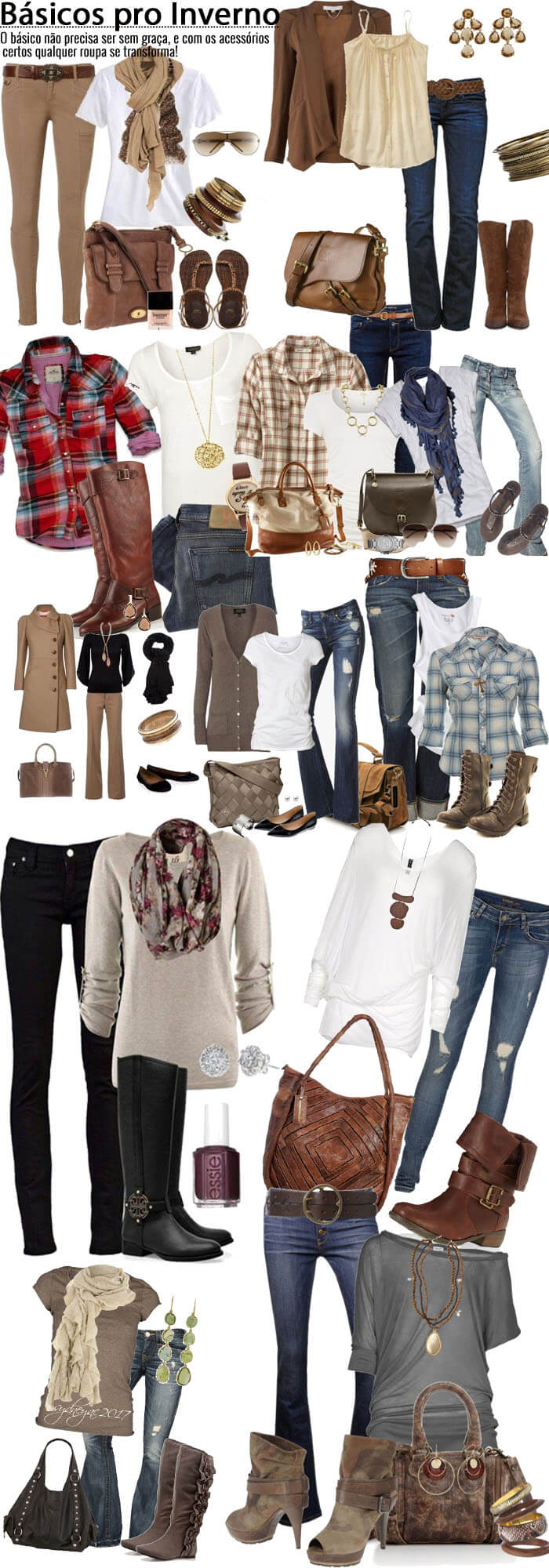 acessorios para looks basicos