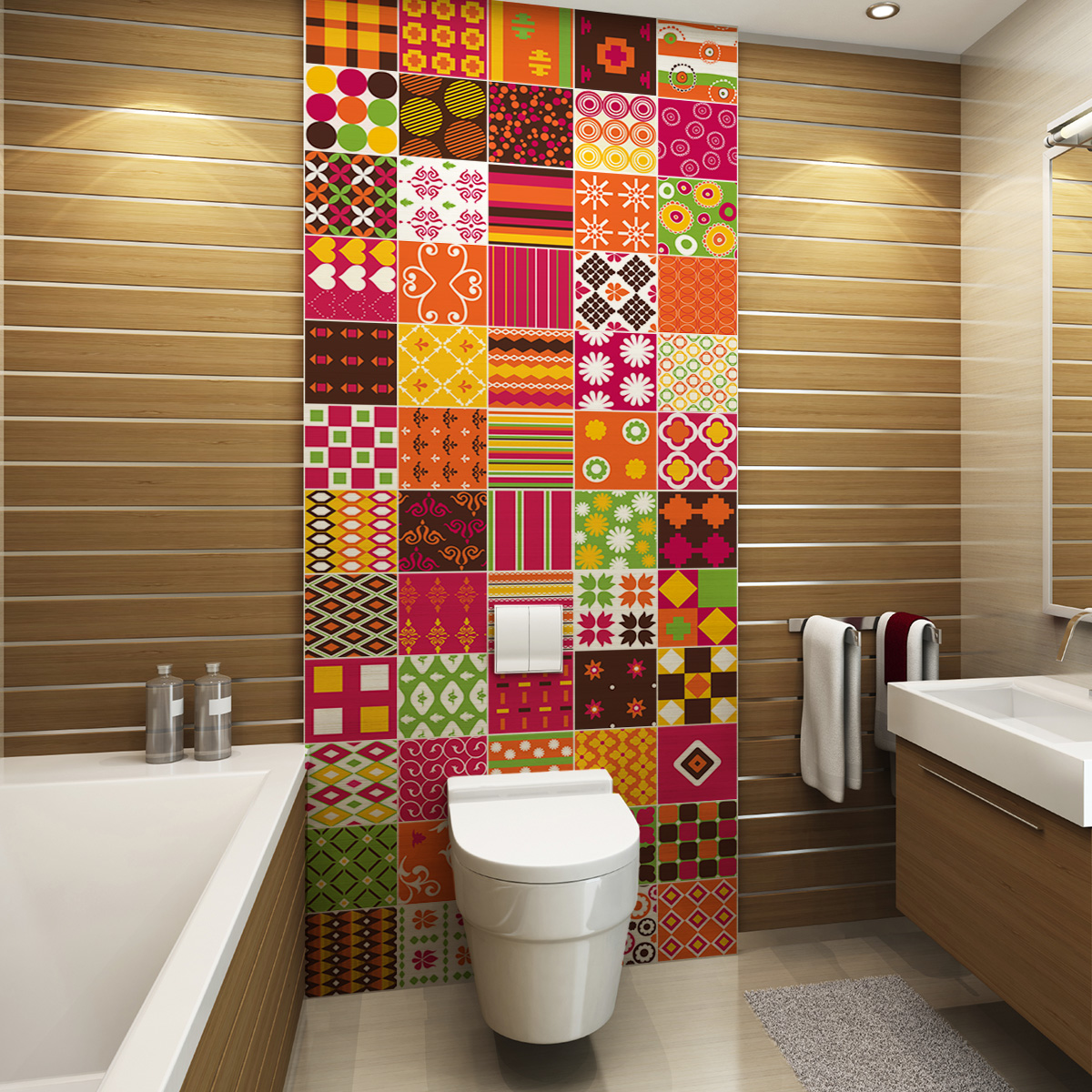 Como limpar e manter seus adesivos de azulejo