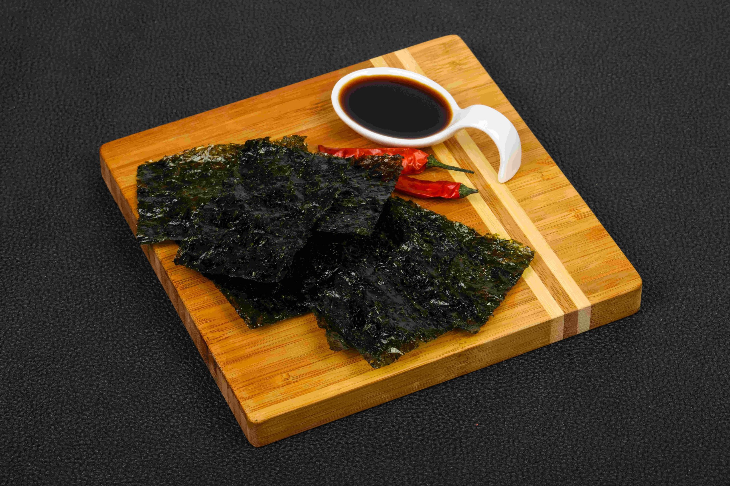 algas na alimentação