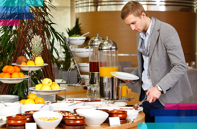 alimentação em hotéis