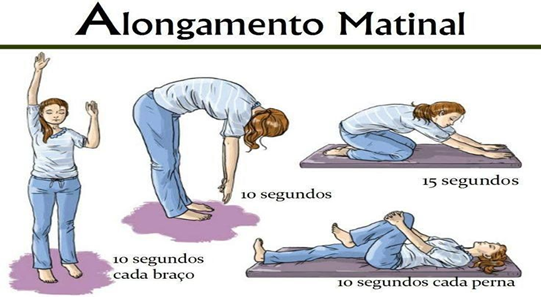 alongamento matinal