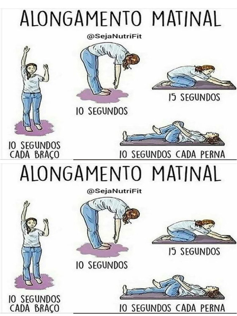 alongamento na cama ao acordar