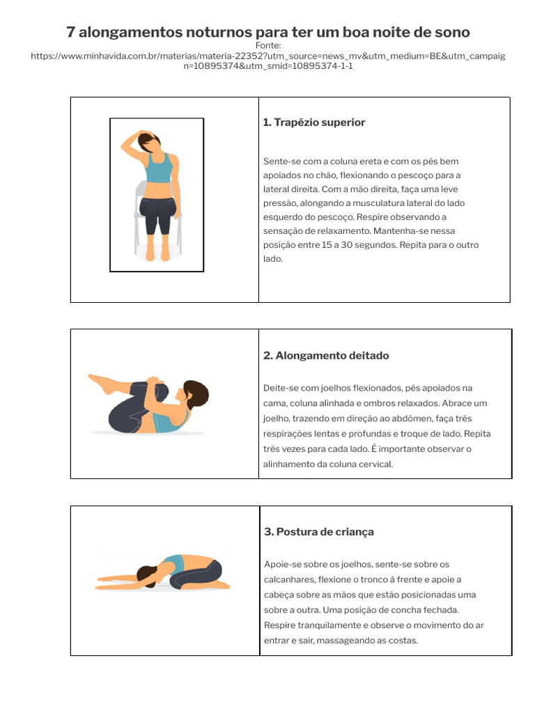 Guia completo de higiene do sono: além dos alongamentos