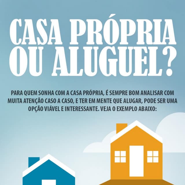 aluguel ou casa propria