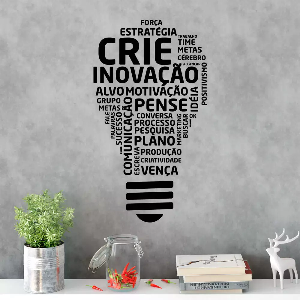 elementos físicos para um escritório inspirador