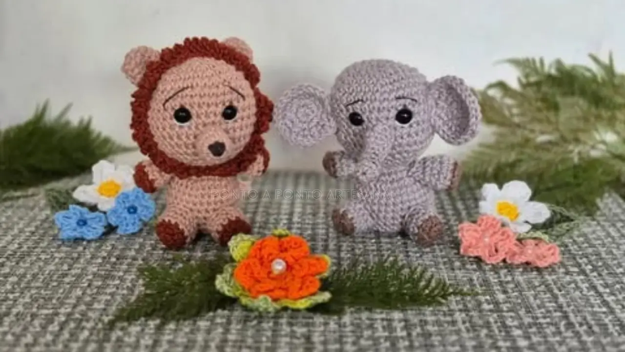 amigurumi de animais da floresta